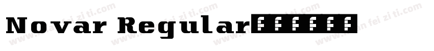 Novar Regular字体转换
